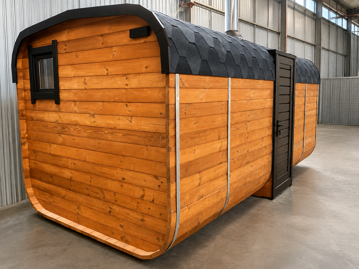 Aussensauna nach Mass – Fass-, Quadro- & Panoramasauna