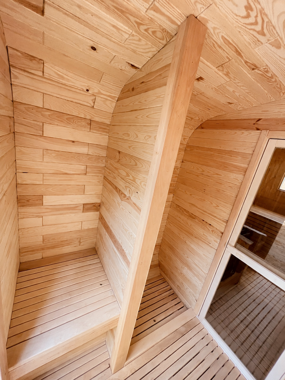 Aussensauna nach Mass – Fass-, Quadro- & Panoramasauna
