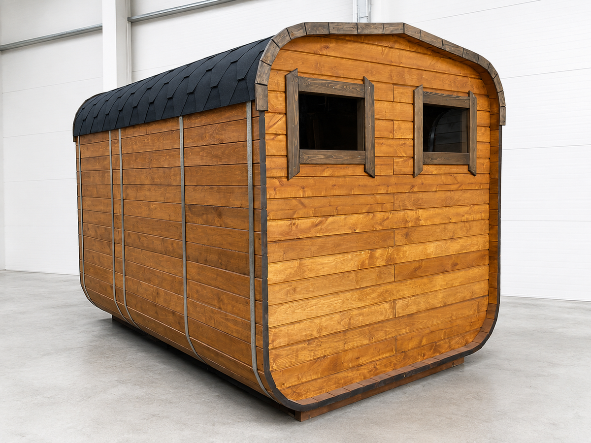 Aussensauna nach Mass – Fass-, Quadro- & Panoramasauna