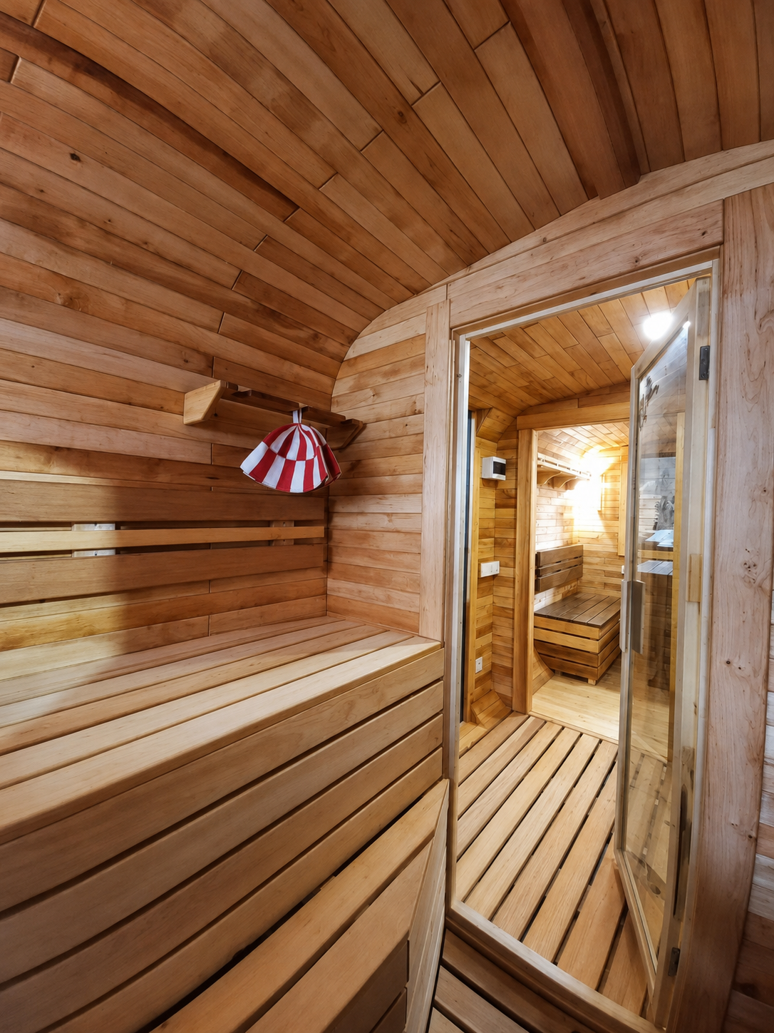 Aussensauna nach Mass – Fass-, Quadro- & Panoramasauna