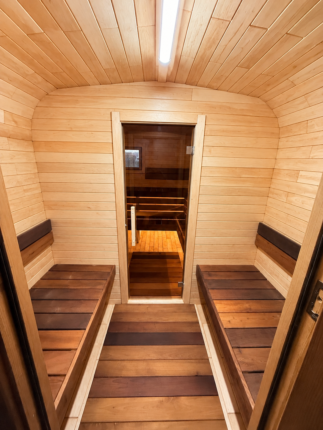 Aussensauna nach Mass – Fass-, Quadro- & Panoramasauna