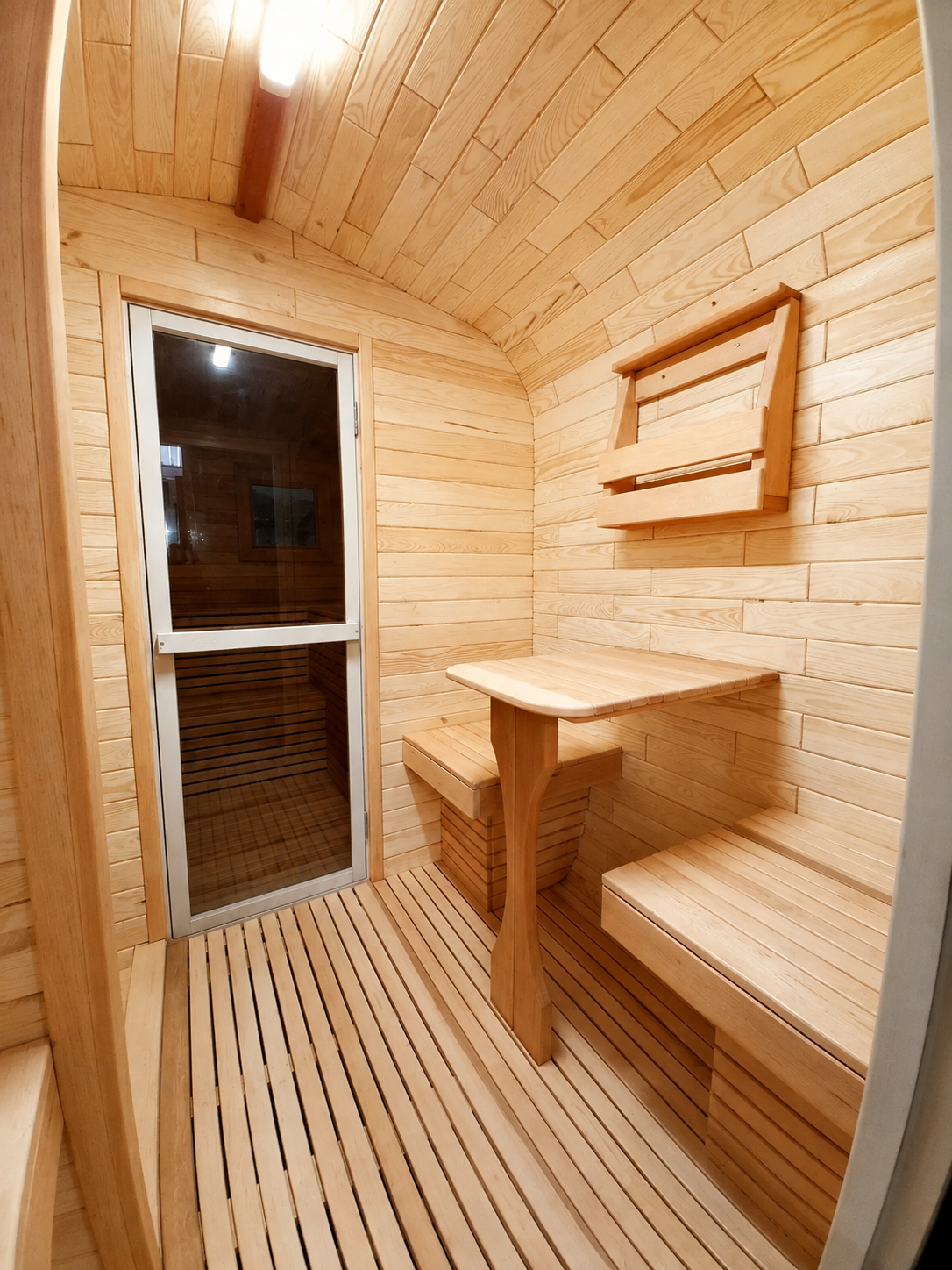 Aussensauna nach Mass – Fass-, Quadro- & Panoramasauna