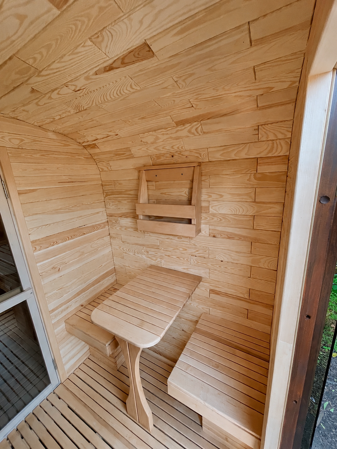 Aussensauna nach Mass – Fass-, Quadro- & Panoramasauna