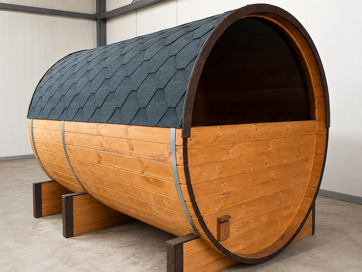 Aussensauna nach Mass – Fass-, Quadro- & Panoramasauna