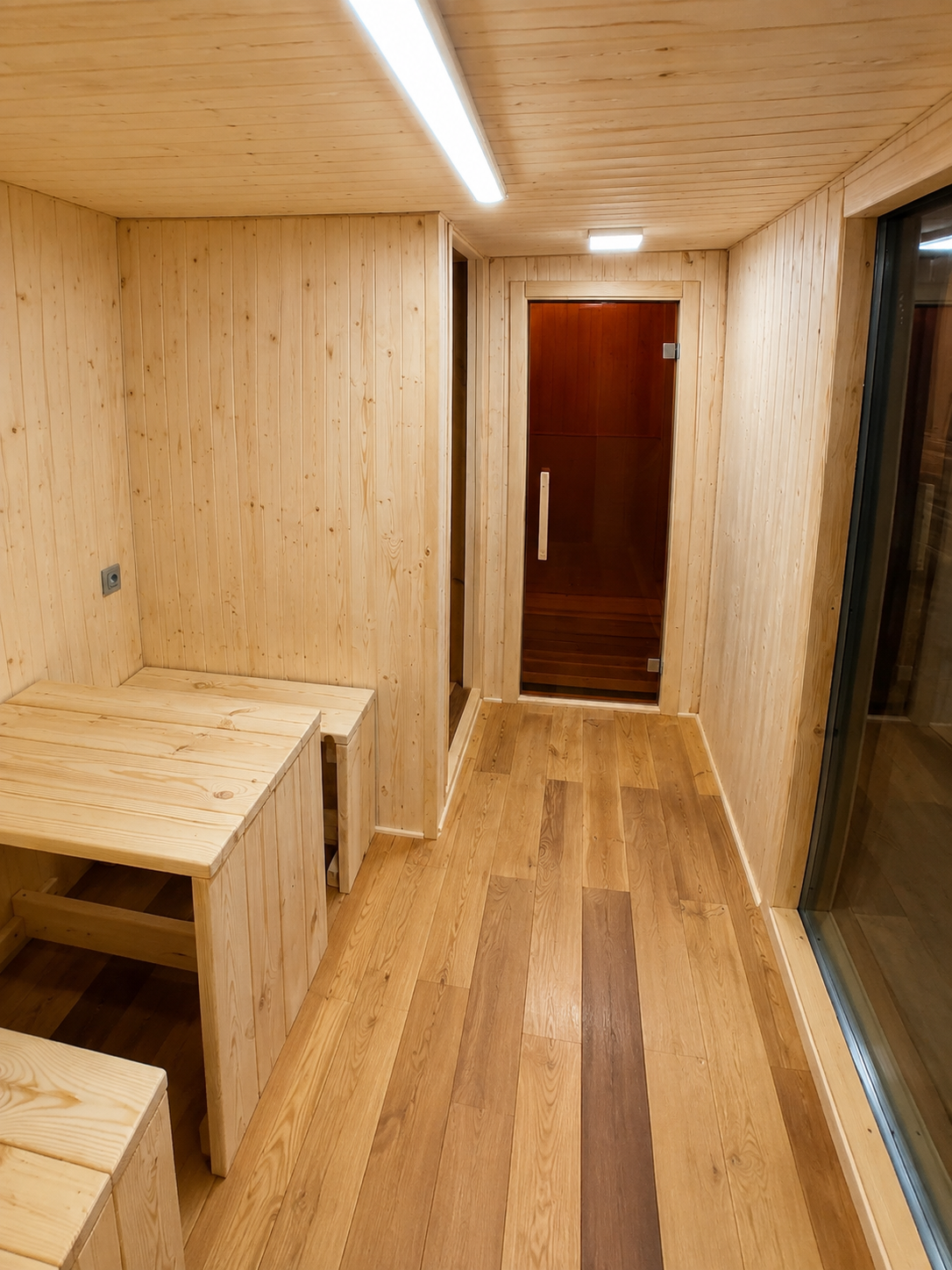 Aussensauna nach Mass – Fass-, Quadro- & Panoramasauna