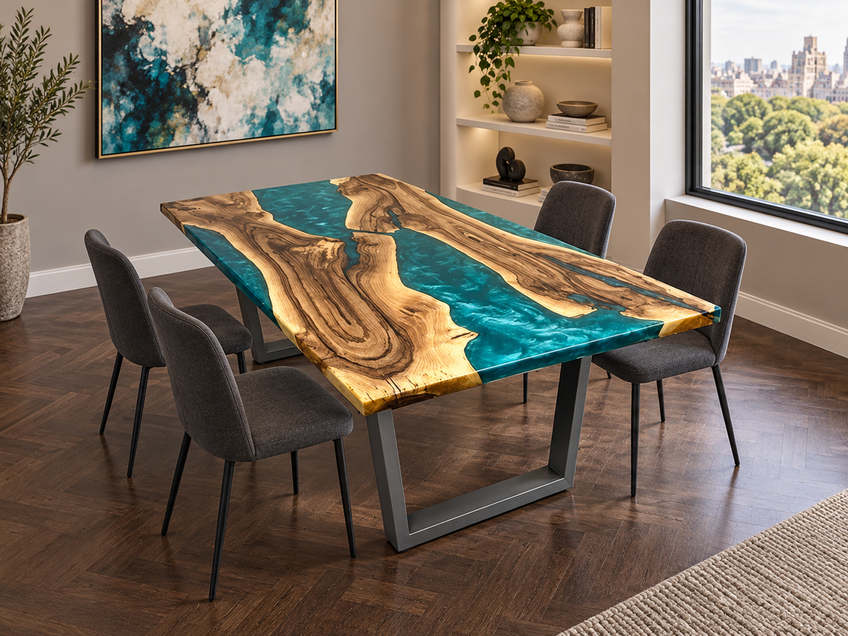 Esstisch Island im Wohninterieur
